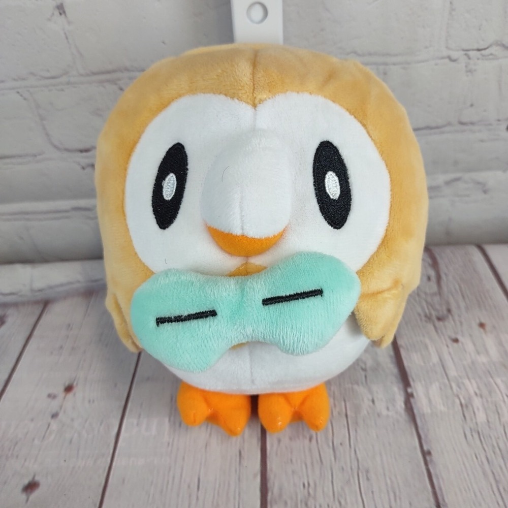 Pokemon Rowlet 7" Plush Stuffed Toy Doll No Tag